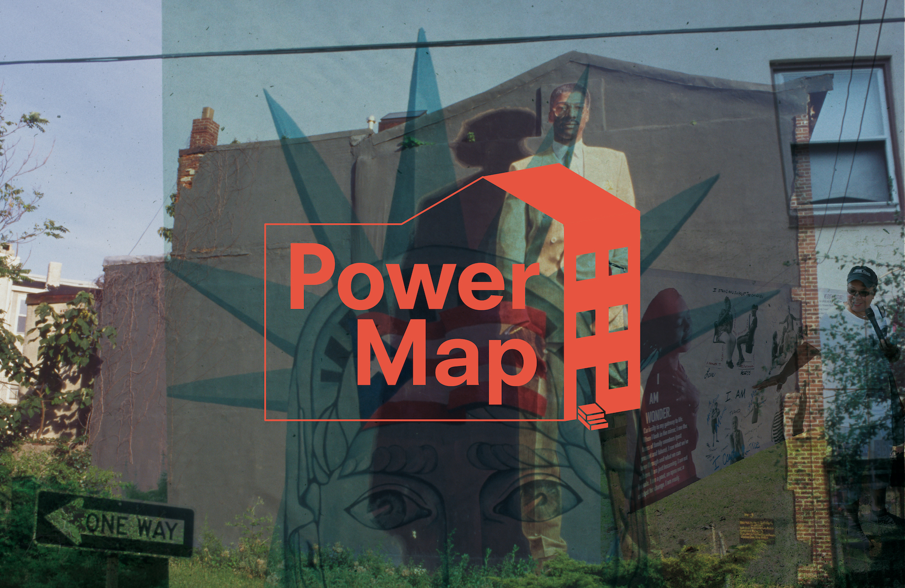 Power Map, a virtual exhibition archiving Mural Arts Philadelphia’s “Power Map: Historical Mural Activations” Project
