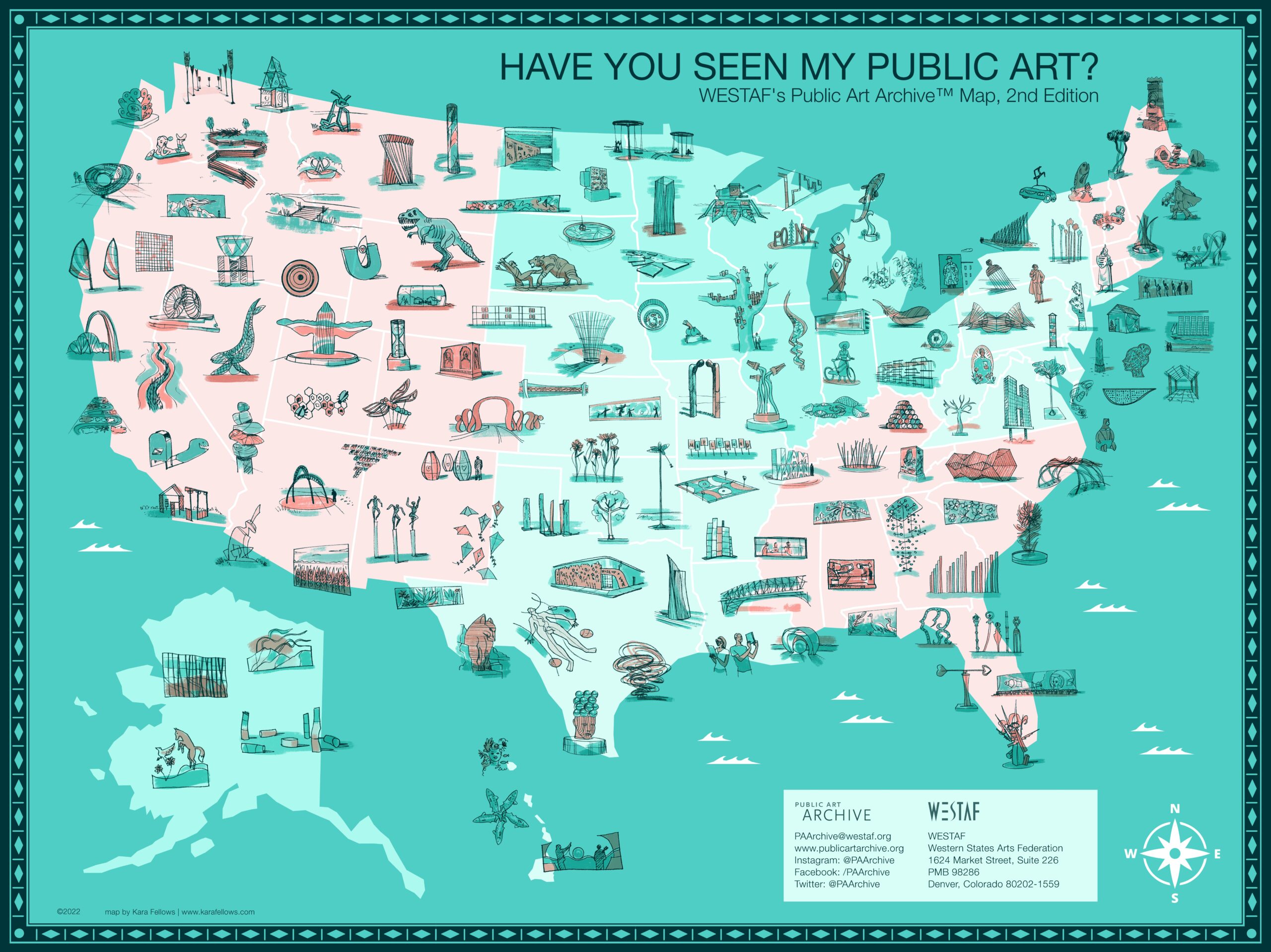 Celebrating the Public Art Archive’s Second Edition of Have You Seen My Public Art? Map!