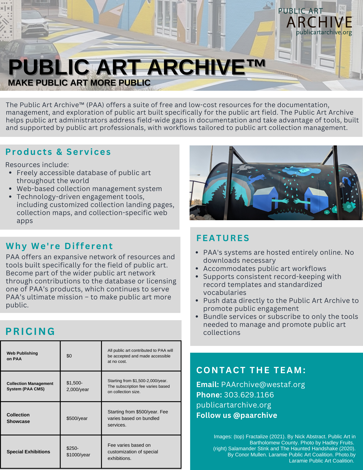 Do you know about ALL that the Public Art Archive offers?