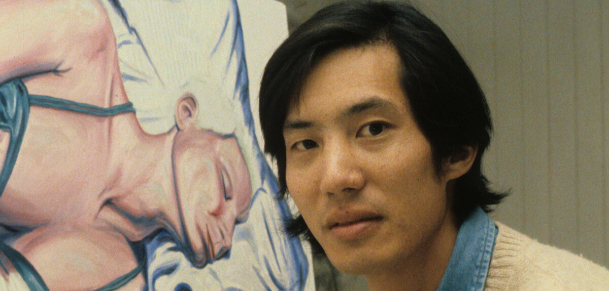 <h3>1979, Ed Wong shown painting figure studies of Eastern Oregon State Hospital residents during a four month residency</h3>