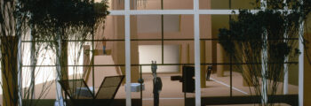 <h3>1992, Scale model made by Larry Kirkland for his untitled sculpture at OSU Owen Hall</h3>