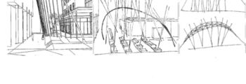 <h3>2005, Concept drawings of Tecotosh by Ed Carpenter for Portland State University Engineering Building</h3>