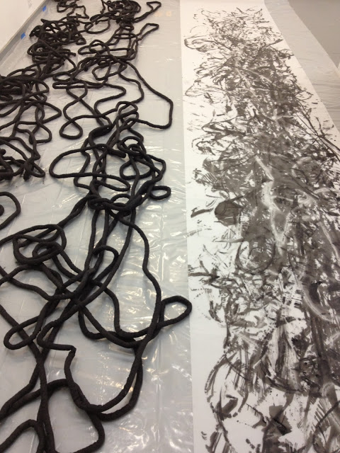 <h3>2014, Fabrication of Score by Heather Watkins for Portland State University Lincoln Hall</h3>