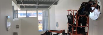 <h3>2018, This is Water by Site Specific being installed at Oregon State University Hatfield Marine Science Center, Newport</h3>