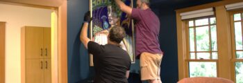 <h3>2024, Installation of The Weapon and the Tool by Gloria Udosenata at the newly renovated Oregon State University Pride </h3>Center